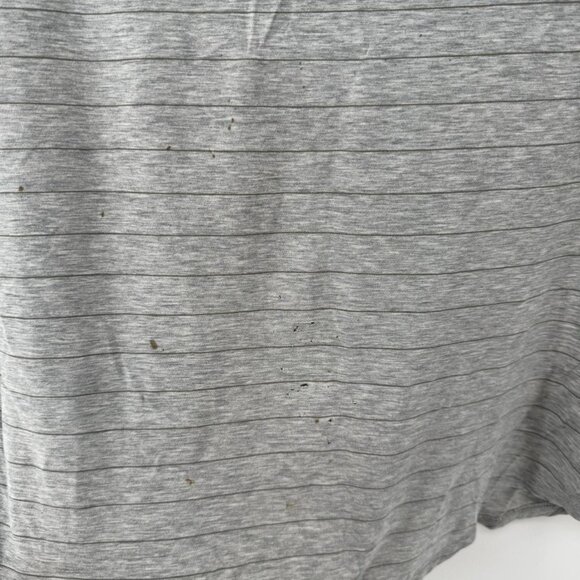 Lululemon Gray Striped Womens Tee - Picture 2 of 5